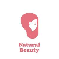 logotipo de belleza natural vector