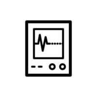 Heart Rate Test Icon EPS 10 vector