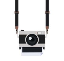 camera strap with picture vector