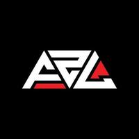 FZL triangle letter logo design with triangle shape. FZL triangle logo design monogram. FZL triangle vector logo template with red color. FZL triangular logo Simple, Elegant, and Luxurious Logo. FZL