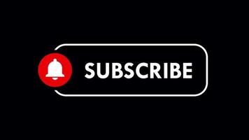 Subscribe Bell Icon Notification Pop Animation Online Video Channel Lower Third Symbol
