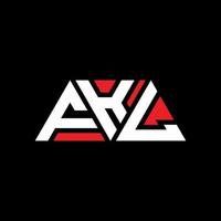 FKL triangle letter logo design with triangle shape. FKL triangle logo design monogram. FKL triangle vector logo template with red color. FKL triangular logo Simple, Elegant, and Luxurious Logo. FKL