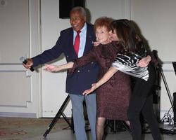 LOS ANGELES, NOV 23 - Arthur Duncan, Molly Wolveck, Kate Linder at the Molly Wolveck 90th Birthday Party at the Brandview Ballroom on November 23, 2014 in Glendale, CA photo