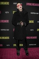 LOS ANGELES, MAR 14 - Marilyn Manson arrives at the Spring Breakers Premiere at the Arclight, Hollywood on March 14, 2013 in Los Angeles, CA photo