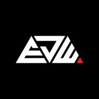 diseño de logotipo de letra triangular ejv con forma de triángulo. monograma de diseño del logotipo del triángulo ejv. Plantilla de logotipo de vector de triángulo ejv con color rojo. logotipo triangular ejv logotipo simple, elegante y lujoso. ejv