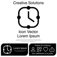 Clock Icon EPS 10 vector