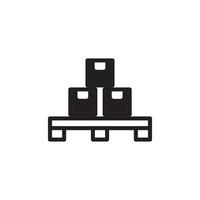 Boxes on a Pallet Icon EPS 10 vector