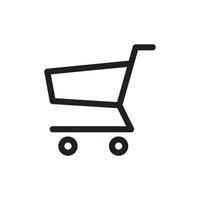 icono de gráfico de compras vector