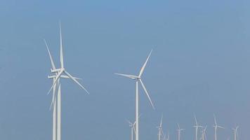 Wind energy turbines are one of the cleanest, renewable electric energy source.