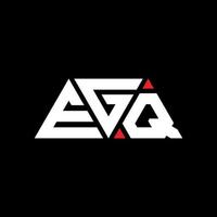 Diseño de logotipo de letra triangular egq con forma de triángulo. monograma de diseño del logotipo del triángulo egq. plantilla de logotipo de vector de triángulo egq con color rojo. logo triangular egq logo simple, elegante y lujoso. por ejemplo