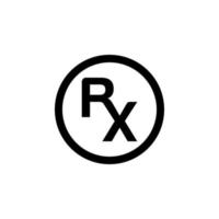 RX Icon EPS 10 vector