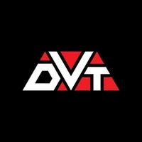 diseño de logotipo de letra de triángulo dvt con forma de triángulo. monograma de diseño de logotipo de triángulo dvt. plantilla de logotipo de vector de triángulo dvt con color rojo. logotipo triangular dvt logotipo simple, elegante y lujoso. TVP