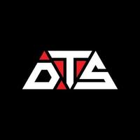 DTS triangle letter logo design with triangle shape. DTS triangle logo design monogram. DTS triangle vector logo template with red color. DTS triangular logo Simple, Elegant, and Luxurious Logo. DTS
