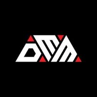 diseño de logotipo de letra triangular dmm con forma de triángulo. monograma de diseño de logotipo de triángulo dmm. plantilla de logotipo de vector de triángulo dmm con color rojo. logotipo triangular dmm logotipo simple, elegante y lujoso. dmm