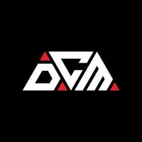 DCM triangle letter logo design with triangle shape. DCM triangle logo design monogram. DCM triangle vector logo template with red color. DCM triangular logo Simple, Elegant, and Luxurious Logo. DCM