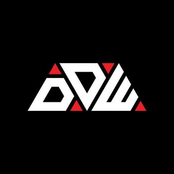 DDW triangle letter logo design with triangle shape. DDW triangle logo design monogram. DDW triangle vector logo template with red color. DDW triangular logo Simple, Elegant, and Luxurious Logo. DDW