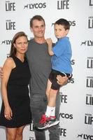 LOS ANGELES, JUN 8 -  Mary Lynn Rajskub, Matthew Rolph, Valentine Anthony Rolph at the LA Launch Of LYCOS Life at the Banned From TV Jam Space on June 8, 2015 in North Hollywood, CA photo