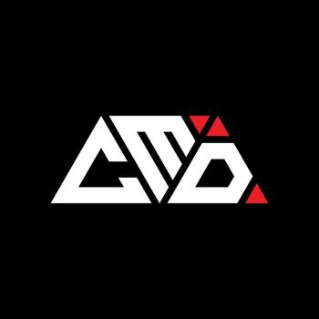 CMD triangle letter logo design with triangle shape. CMD triangle logo design monogram. CMD triangle vector logo template with red color. CMD triangular logo Simple, Elegant, and Luxurious Logo. CMD