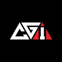 CGI triangle letter logo design with triangle shape. CGI triangle logo design monogram. CGI triangle vector logo template with red color. CGI triangular logo Simple, Elegant, and Luxurious Logo. CGI