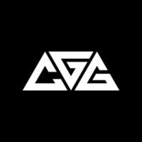 CGG triangle letter logo design with triangle shape. CGG triangle logo design monogram. CGG triangle vector logo template with red color. CGG triangular logo Simple, Elegant, and Luxurious Logo. CGG