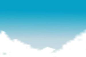 Blue Sky vector. Background with clouds on blue sky. vector