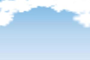 Blue Sky vector. Background with clouds on blue sky. vector