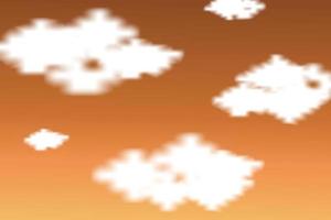 Sunset Sky vector. Background with clouds on sunset sky. vector