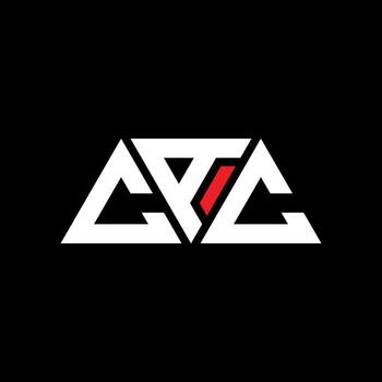 CAC triangle letter logo design with triangle shape. CAC triangle logo design monogram. CAC triangle vector logo template with red color. CAC triangular logo Simple, Elegant, and Luxurious Logo. CAC