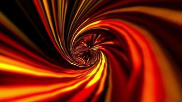 Abstract loop orange swirl energy warp hyperspace tunnel video