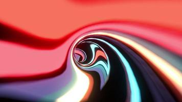 Abstract loop multicolored futuristic vortex tunnel background video