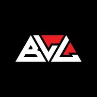 BLL triangle letter logo design with triangle shape. BLL triangle logo design monogram. BLL triangle vector logo template with red color. BLL triangular logo Simple, Elegant, and Luxurious Logo. BLL