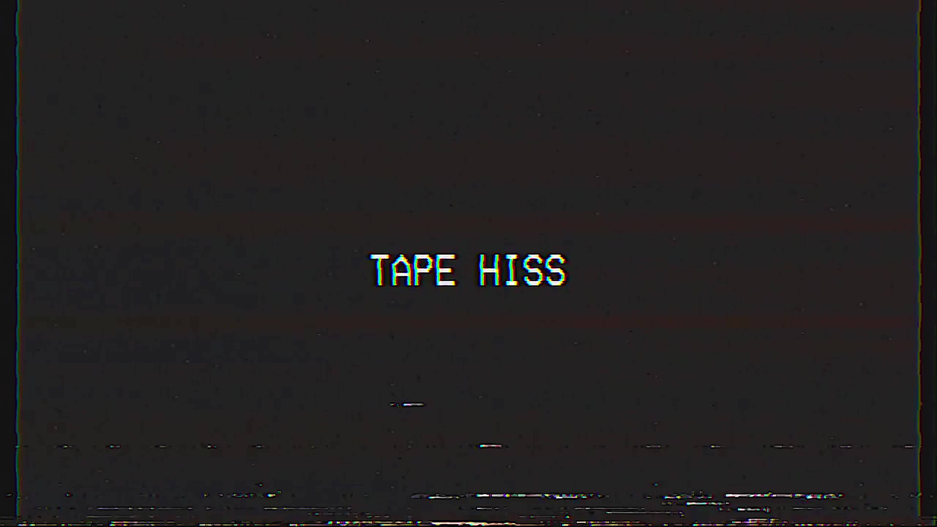 Analogue glitch bad VHS tape tracking. A glitch loop depicting