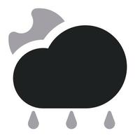 Rainy Season with Two Tone Icon vector