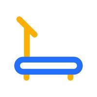 Treadmill Icon with Outline Color vector