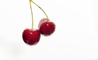 Red ripe cherry photo