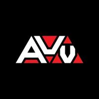 AUV triangle letter logo design with triangle shape. AUV triangle logo design monogram. AUV triangle vector logo template with red color. AUV triangular logo Simple, Elegant, and Luxurious Logo. AUV