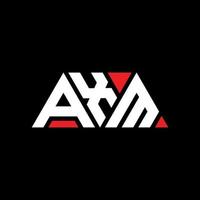AXM triangle letter logo design with triangle shape. AXM triangle logo design monogram. AXM triangle vector logo template with red color. AXM triangular logo Simple, Elegant, and Luxurious Logo. AXM