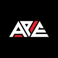 APE triangle letter logo design with triangle shape. APE triangle logo design monogram. APE triangle vector logo template with red color. APE triangular logo Simple, Elegant, and Luxurious Logo. APE