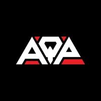 AQP triangle letter logo design with triangle shape. AQP triangle logo design monogram. AQP triangle vector logo template with red color. AQP triangular logo Simple, Elegant, and Luxurious Logo. AQP