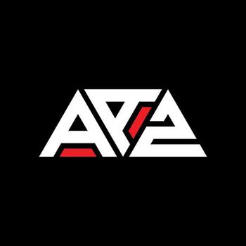 AAZ triangle letter logo design with triangle shape. AAZ triangle logo design monogram. AAZ triangle vector logo template with red color. AAZ triangular logo Simple, Elegant, and Luxurious Logo. AAZ