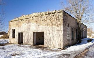 destroy buildings. closeup photo