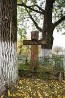 cruces de madera. cristiandad foto