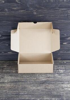 open cardboard box photo