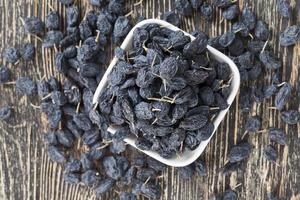 black natural made dried raisins photo