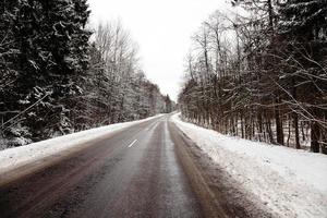 el camino de invierno foto