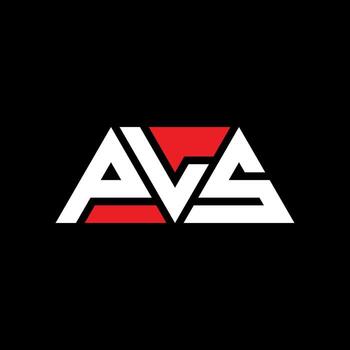 PLS triangle letter logo design with triangle shape. PLS triangle logo design monogram. PLS triangle vector logo template with red color. PLS triangular logo Simple, Elegant, and Luxurious Logo. PLS