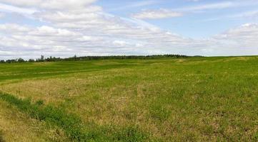 zona montañosa en un campo agrícola foto