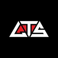 LTS triangle letter logo design with triangle shape. LTS triangle logo design monogram. LTS triangle vector logo template with red color. LTS triangular logo Simple, Elegant, and Luxurious Logo. LTS