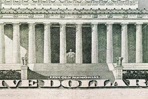American dollars, close-up photo