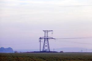 High-voltage power poles photo